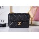 Chanel MINI FLAP BAG AS2693 Lambskin & Gold Metal Black High