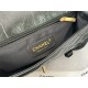 Chanel FLAP BAG Aged Calfskin & Gold-Tone Metal AS2696 Black High