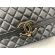 Chanel Flap Bag 57276 Lambskin Black High