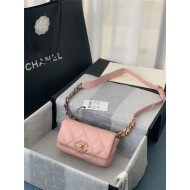 Chanel 19 Waist Bag AS1163 Lambskin Pink High