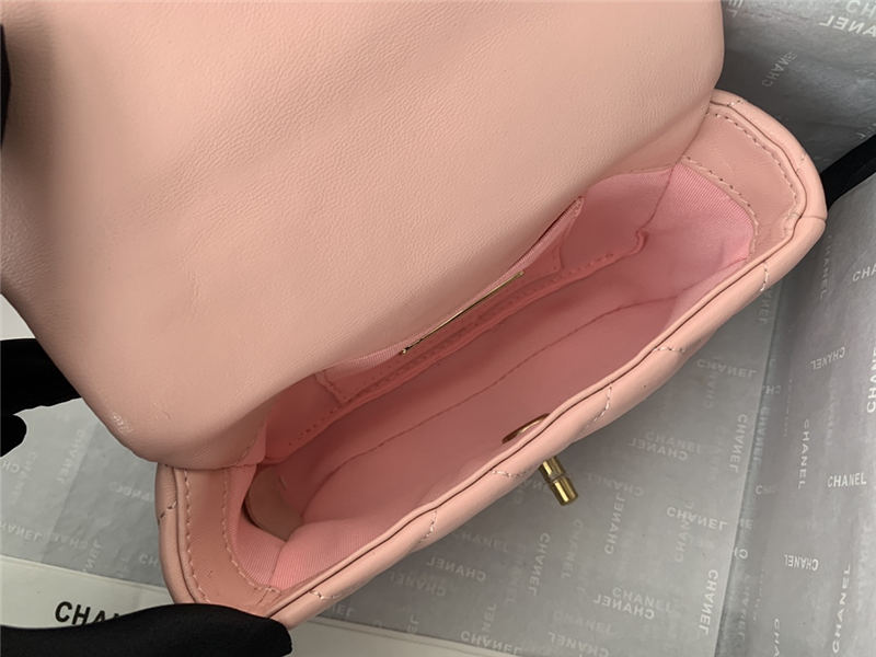 Chanel 19 Waist Bag AS1163 Lambskin Pink High