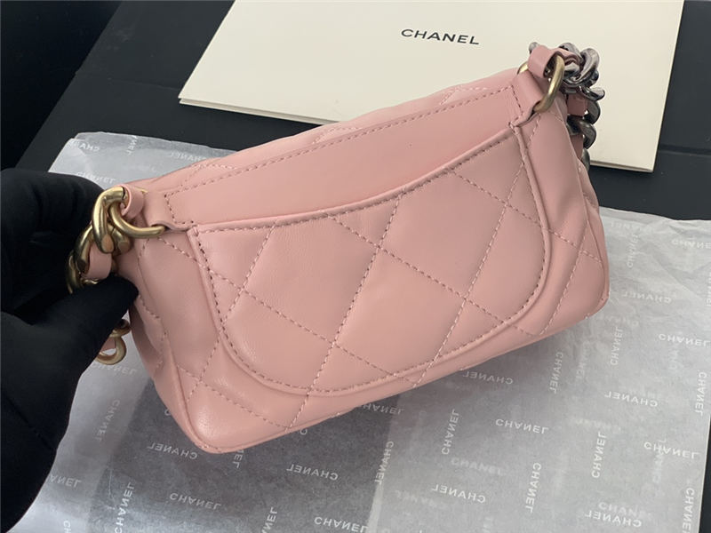 Chanel 19 Waist Bag AS1163 Lambskin Pink High