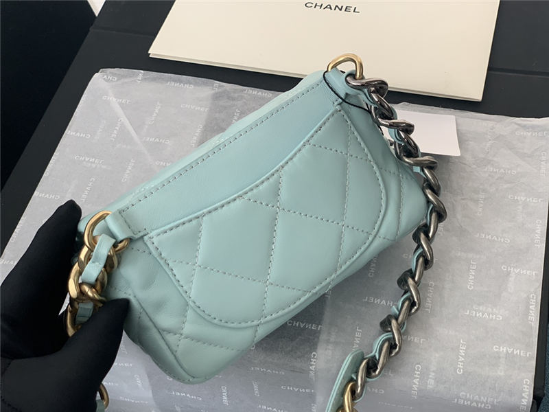 Chanel 19 Waist Bag AS1163 Lambskin Blue High