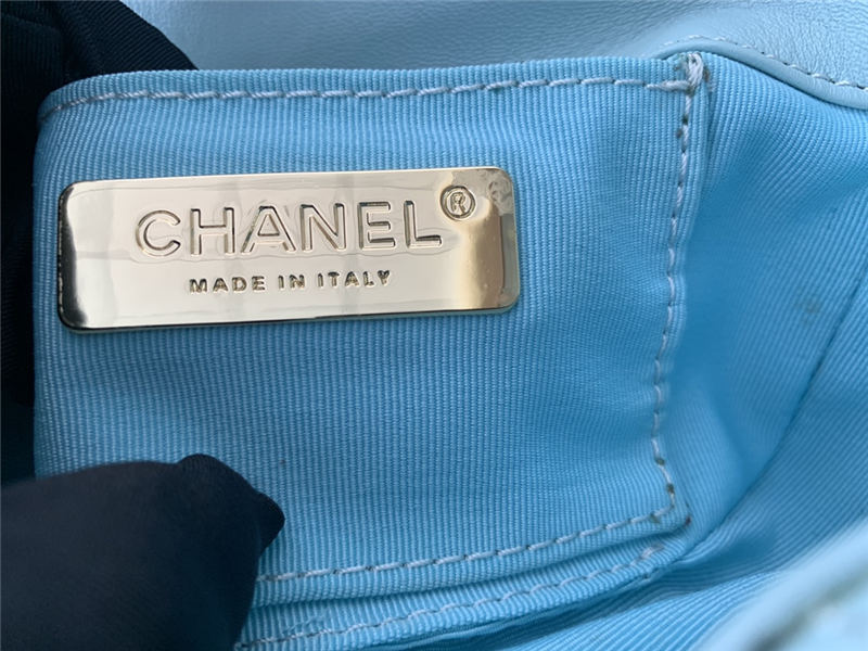 Chanel 19 Waist Bag AS1163 Lambskin Blue High