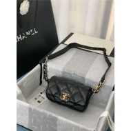 Chanel 19 Waist Bag AS1163 Lambskin Black High