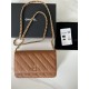 Classic Wallet on Chain AP0250 Grained Calfskin Caramel Gold Metal B