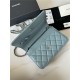 Classic Wallet on Chain AP0250 Grained Calfskin Light Blue Silver Metal A