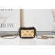 Chanel CLUTCH WITH CHAIN Lambskin & Gold-Tone Metal AP2393 Black High