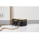 Chanel CLUTCH WITH CHAIN Lambskin & Gold-Tone Metal AP2393 Black High