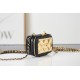 Chanel CLUTCH WITH CHAIN Lambskin & Gold-Tone Metal AP2393 Black High