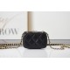 Chanel CLUTCH WITH CHAIN Lambskin & Gold-Tone Metal AP2393 Black High