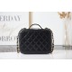 Chanel VANITY CASE Lambskin & Gold Metal AS2900 Black High