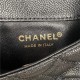 Chanel WAIST BAG AS3225 Grained Shiny Calfskin & Gold-Tone Metal Black A