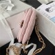 Chanel WAIST BAG AS3225 Grained Shiny Calfskin & Gold-Tone Metal Pink A