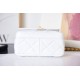 Chanel MINI FLAP Bag AS2684 Lambskin & Gold-Tone Metal White High