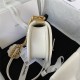 Chanel SMALL BOY Chanel MESSENGER BAG Grained Calfskin & Gold-Tone Metal AS3350 White A