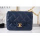 Chanel MINI FLAP BAG AS2693 Lambskin & Gold Metal Navy High