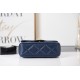 Chanel MINI FLAP BAG AS2693 Lambskin & Gold Metal Navy High