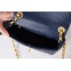 Chanel MINI FLAP BAG AS2693 Lambskin & Gold Metal Navy High