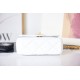 Chanel MINI FLAP BAG AS2693 Lambskin & Gold Metal White High