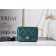 Chanel MINI FLAP BAG AS2693 Lambskin & Gold Metal Green High