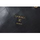 Chanel SMALL SHOPPING BAG Calfskin & Gold-Tone Metal AS2752 Black High