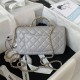 Chanel SMALL FLAP BAG With Top Diamond Handle Lambskin & Gold-Tone Metal AS4141 Grey A