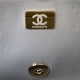 Chanel SMALL FLAP BAG With Top Diamond Handle Lambskin & Gold-Tone Metal AS4141 Grey A