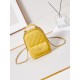 Chanel Mini Backpack Lambskin Gold-Tone Metal AP3753 Yellow High