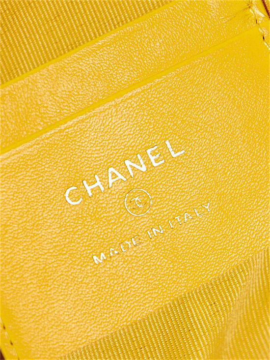 Chanel Mini Backpack Lambskin Gold-Tone Metal AP3753 Yellow High