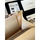 Classic Wallet on Chain AP0250 Grained Calfskin Beige Silver Metal B