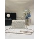 Chanel WALLET ON CHAIN AP3796 Rhinestone Lambskin & Gold-Tone Metal White A