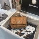 Chanel Mini Flap Bag A93749 Grained Calfskin Gold-Tone Metal Mustard High