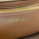 Chanel Mini Flap Bag A93749 Grained Calfskin Gold-Tone Metal Mustard High