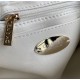 Chanel Bucket Bag Shearling AS2257 White High