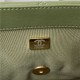 Large Chanel 19 Flap Bag Goatskin/Lambskin Green High