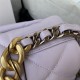 Large Chanel 19 Flap Bag Goatskin/Lambskin Lilac High