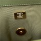 Chanel 19 Flap Bag Goatskin/Lambskin Green High