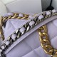 Chanel 19 Flap Bag Goatskin/Lambskin Lilac High