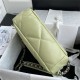 Chanel 19 Flap Bag Goatskin/Lambskin Yellow Green High