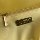 Chanel 19 Flap Bag Goatskin/Lambskin Yellow High