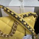 Chanel 19 Flap Bag Goatskin/Lambskin Yellow High