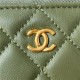 Chanel CLUTCH WITH CHAIN Lambskin & Gold-Tone Metal AP2303 Green A