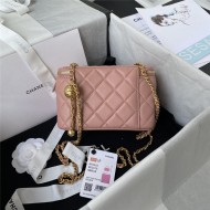 Chanel CLUTCH WITH CHAIN Lambskin & Gold-Tone Metal AP2303 Pink A