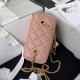 Chanel CLUTCH WITH CHAIN Lambskin & Gold-Tone Metal AP2303 Pink A