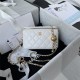 Chanel CLUTCH WITH CHAIN Lambskin & Gold-Tone Metal AP2303 White A