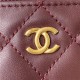 Chanel CLUTCH WITH CHAIN Lambskin & Gold-Tone Metal AP2303 Burgundy A