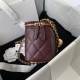 Chanel CLUTCH WITH CHAIN Lambskin & Gold-Tone Metal AP2303 Burgundy A