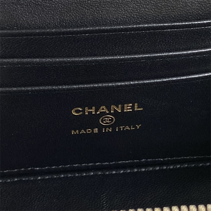 Chanel Vanity with Chain AP4301 Lambskin Black High