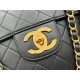 Chanel Large Classic Flap Bag AS1101 Lambskin Gold-Metal Black High